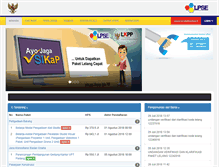 Tablet Screenshot of lpse.sumbarprov.go.id